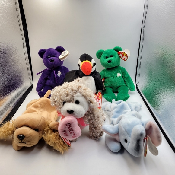 Ty Toys Vintage Ty Beanie Babies Animal Plush Lot Of 6 Poshmark